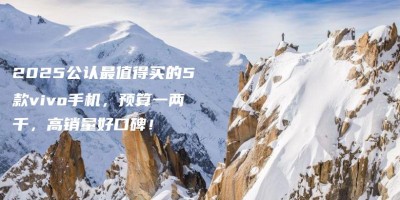 2025公认最值得买的5款vivo手机,预算一两千,高销量好口碑! 2025公认最值得买的5款vivo手机,预算一两千,高销量好口碑!