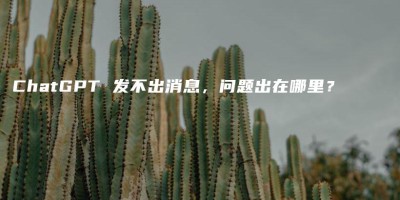 ChatGPT 发不出消息,问题出在哪里? ChatGPT 发不出消息,问题出在哪里?