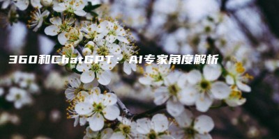 360和ChatGPT:AI专家角度解析 360和ChatGPT:AI专家角度解析