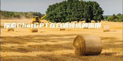 探索ChatGPT在白酒领域的应用 探索ChatGPT在白酒领域的应用