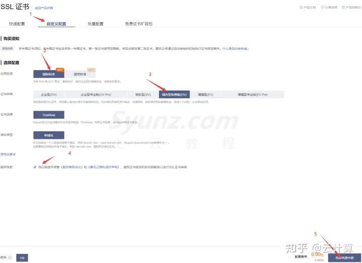 腾讯云怎么申请免费的SSL证书？详细的图文操作步骤插图1