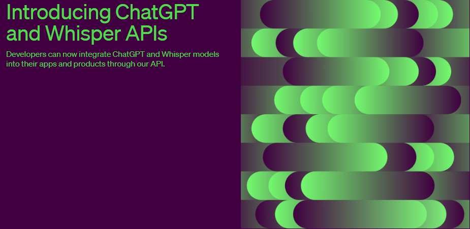 【ChatGPT API】OpenAI推出官方API，价格比GPT-3.5便宜10倍！插图