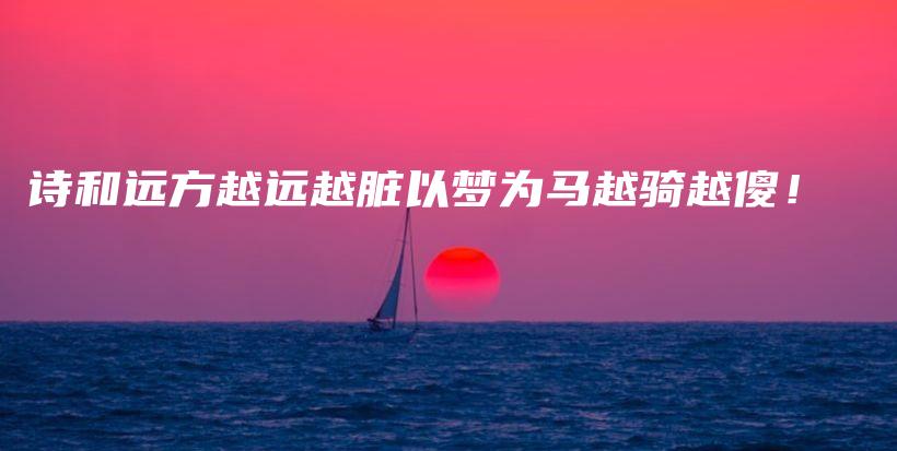 诗和远方越远越脏以梦为马越骑越傻！插图