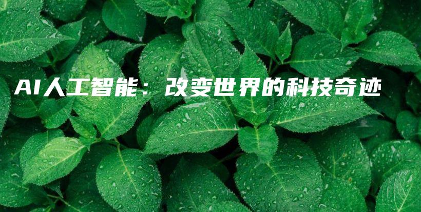 AI人工智能：改变世界的科技奇迹插图