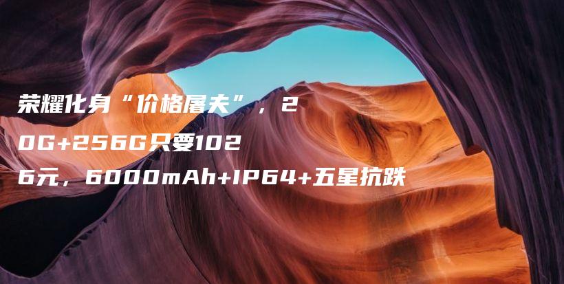 荣耀化身“价格屠夫”，20G+256G只要1026元，6000mAh+IP64+五星抗跌插图