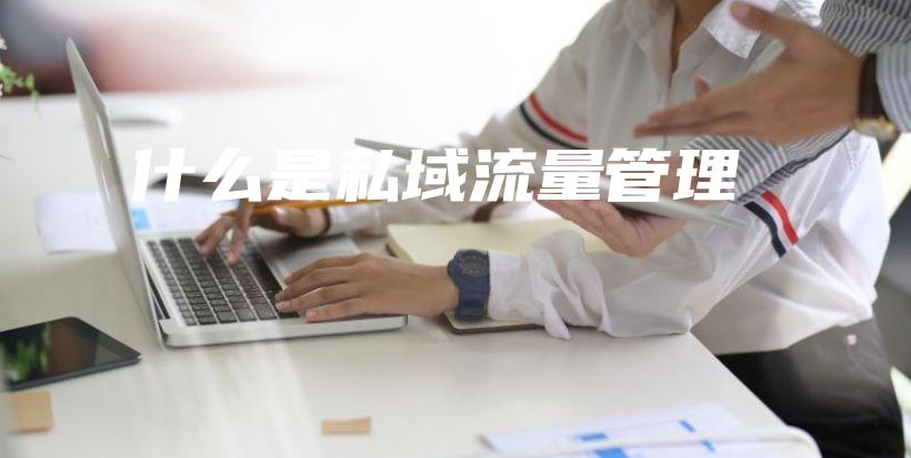 什么是私域流量管理插图