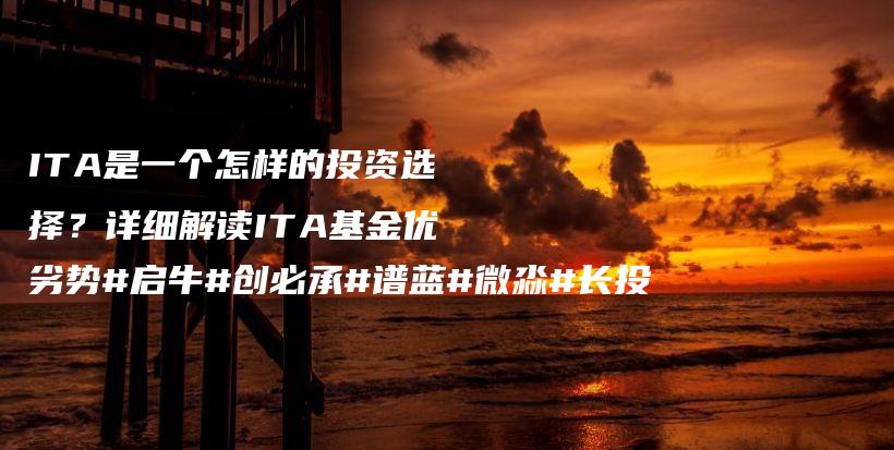 ITA是一个怎样的投资选择？详细解读ITA基金优劣势#启牛#创必承#谱蓝#微淼#长投插图