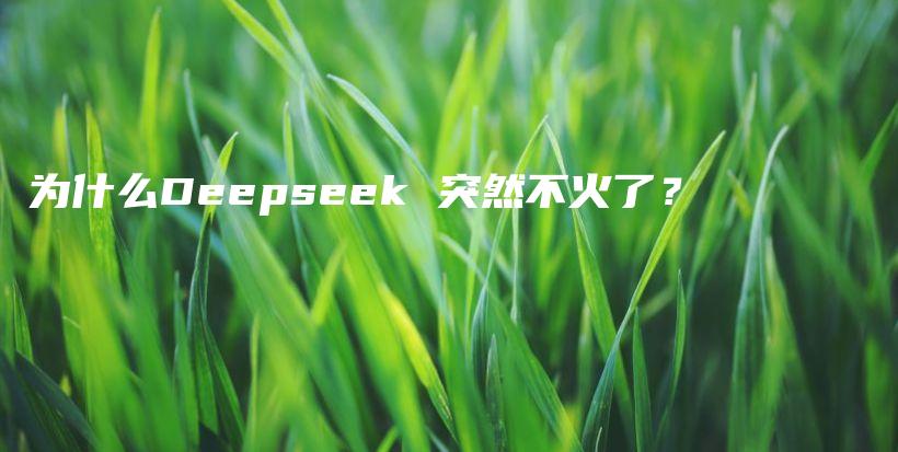 为什么Deepseek 突然不火了？插图