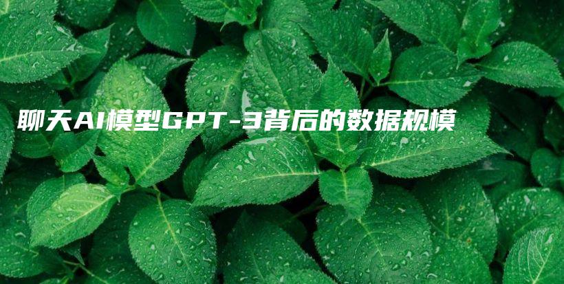 聊天AI模型GPT-3背后的数据规模插图