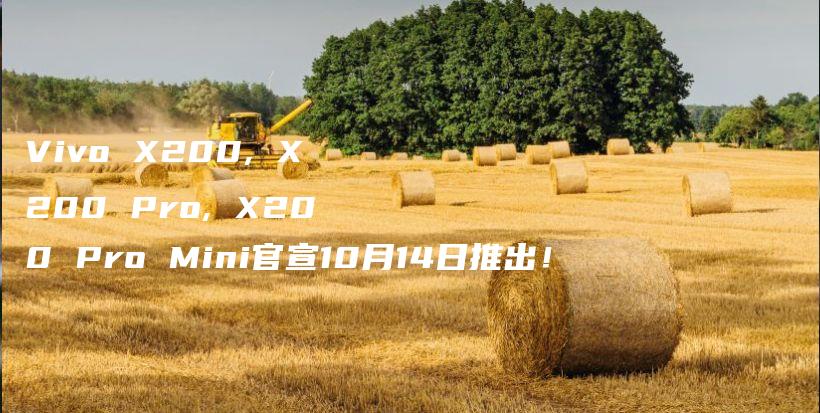 Vivo X200, X200 Pro, X200 Pro Mini官宣10月14日推出!插图 Vivo X200, X200 Pro, X200 Pro Mini官宣10月14日推出!插图