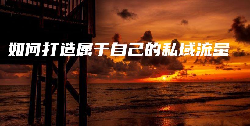 如何打造属于自己的私域流量插图