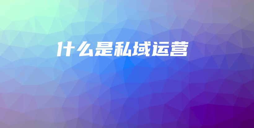 什么是私域运营插图