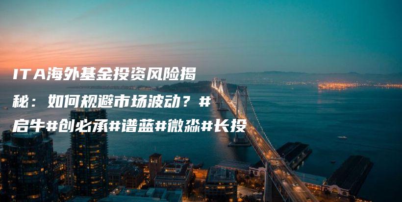 ITA海外基金投资风险揭秘：如何规避市场波动？#启牛#创必承#谱蓝#微淼#长投插图